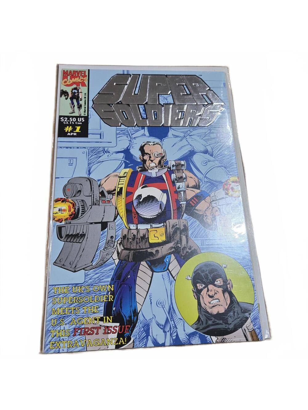 Comic / Super Soldiers #1 Embossed Foil Cover (Marvel UK, 1993) / NM